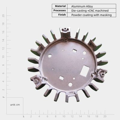 OEM Алюминиевый гибкий литой корпус гибкость конструкции для теплопроводности