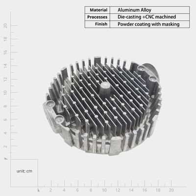 OEM ADC12/Алюминиевая сплав для литья на литье теплоотводы для электронных устройств и светодиодного освещения