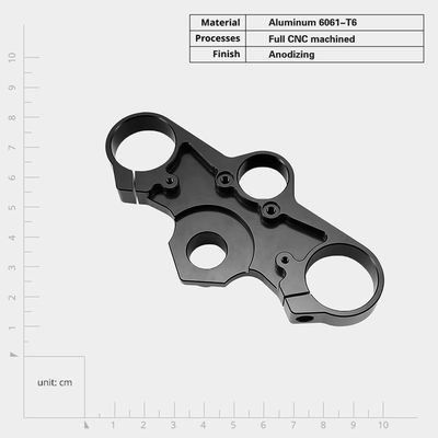 OEM CNC ковка Алюминиевый сплав верхний CNC обработанный Мотоцикл верхний тройной зажим верхний вилки держатель панель