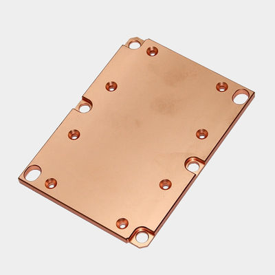 Высокая плотность медь Skiving Fin Тепловая раковина Жидкость охлаждающий блок CNC обработки ЦПУ охладитель Тепловая раковина